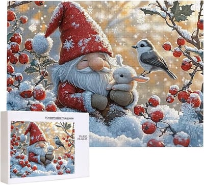 Legpuzzel Volwassenen - Familie Puzzel - Ontspannend Tijdverdrijf - Natuurlijk Hout Materiaal - 1500 Stukjes - Winterlandschap