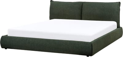VINAY - Tweepersoonsbed - Donkergroen - 180 x 200 cm - Polyester