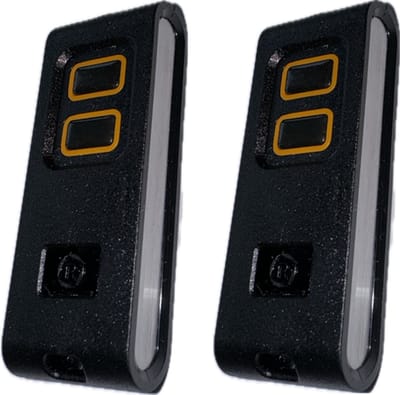 2x RDA ART Handzender - 2-Kanaals 868 MHz - Zwart Design met Aluminium Zijkanten