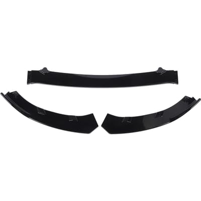3 Stuks Voorbumper Lip Splitter Glanzend Zwart Racing Look Aerodynamisch voor MX5 Miata ND 2016 en Verder black