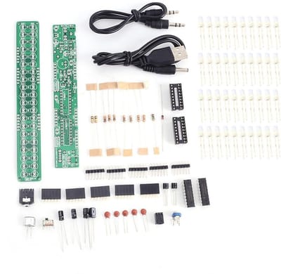 Dailygoody - Audio Spectrum Indicator DIY Kit - LED Niveau Indicator - Perfect voor Audio Enthousiastelingen - Rood/Groen/Blauw - Solderen - Geschikt ...