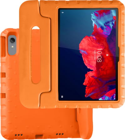 Hoesje Geschikt voor Lenovo Tab P11 Plus - Kinderhoes Shockproof Bumper - Kidsproof Case - Tablet Hoes - Kinder Hoes Cover - Oranje