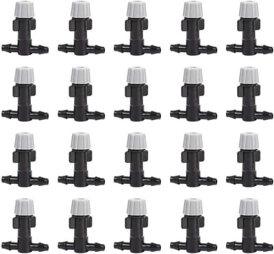 Vernevelingssproeier Set - Druppel Irrigatie - Planten Koelen Water Geven - Fijne Waternevel - 01-03M Straal - Grijs Zwart