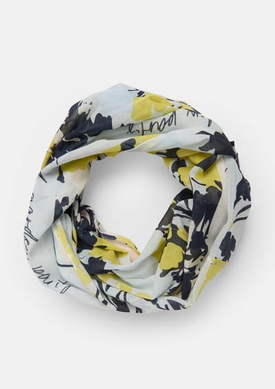Sjaal met verfijnd bloem- en ornamentenmotief vrouw COMMA