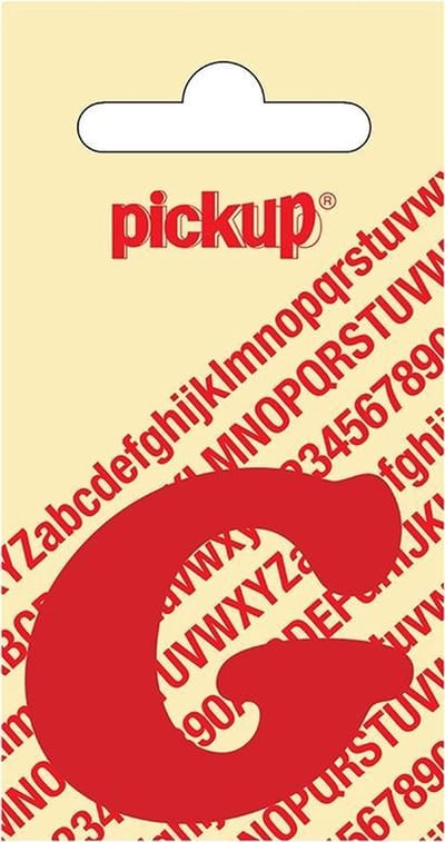 Pickup plakletter CooperBlack 40 mm - rood G