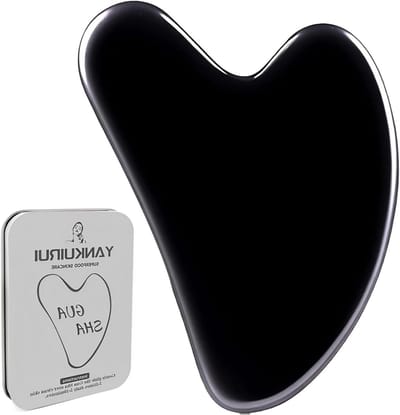 Gua Sha Massage Tools voor Gezicht en Lichaam, Jade en Metaal Scraping voor Huidverzorging, Acupunctuur en Ontspanning, Perfect Cadeau voor Vrouwen