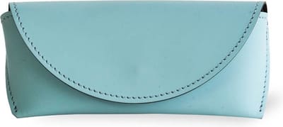 Brillenkoker - Brillendoos - Brillenhoes - Brillenetui - Gerecycled Leer - Oceaan Groen - JOHAN| MADE out of