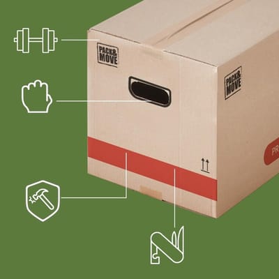 Verhuisdozen Set - Boekendozen - Veilig Verhuizen - Extra Sterk Karton - 60 Stuks - Bruin