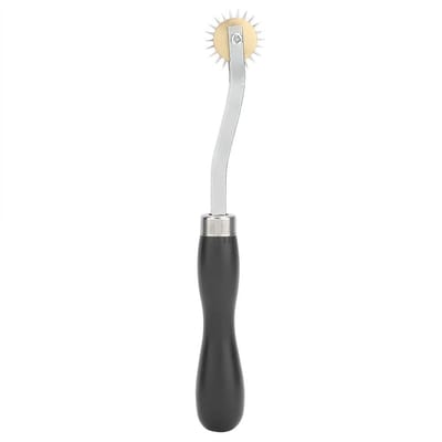 Dailygoods- Steekmarkering Professionele Tool - Naaiwiel - Lederen Roulette - Steeklijnmarkeringsset - 17,5 cm - Scherpe Naaldpunten
