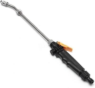 Hogedruk Waterpistool - Sproeikop Lans - Auto Reinigen - Debietregeling - 48 cm - Zilver