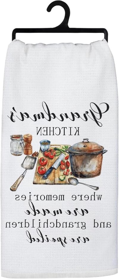 Keukendoeken - Theedoeken Vaatdoeken - Keuken Decoratie - Rustieke Stijl - 46 x 61 cm - Wit