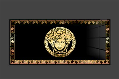 Golden Versace plexiglas schilderij op plexiglas 120x50cm