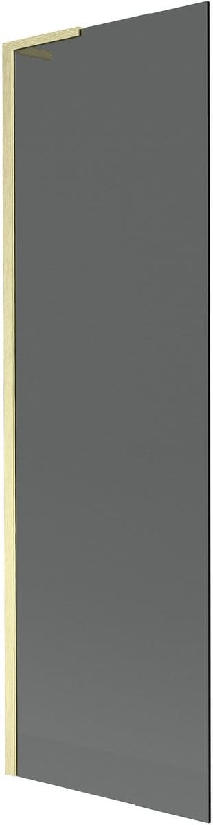 Mexen Next L badwand 1-deurs 60 x 150 , grafiet, goud geborsteld - 895-060-000-03-40-55