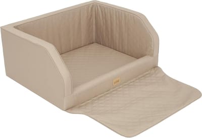 Hondenautostoel - Reismand Hond - Veilig Reizen - Beschermt Kofferbak - 92 x 70 x 39 cm - Beige