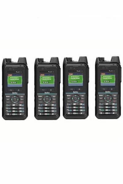 Set van 4 Inrico T330 4G LTE Zello Smart Portofoons IP68