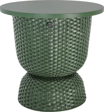 Bijzettafel - Tafel - Sidetable - Opberger - Opbergmand - Handed By Twist Diabolo Table met deksel - donkergroen - hunting green