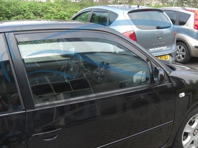 Zijwindschermen donker getint passend tbv VW Lupo & Seat Arosa - 3-deurs va. 1999 tbv voordeuren set a 2 stuks Team heko