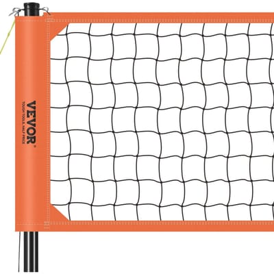 Draagbaar Buiten Volleybalnet Systeem, Verstelbare Hoogte Aluminium Palen, Professionele Volleybal Set met PVC Volleybal, Pomp, Draagtas, Zwaar