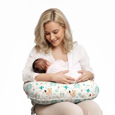 BabyUniverse - Borstvoedingskussen - Pastel Dieren - Ergonomisch - Anti-allergisch