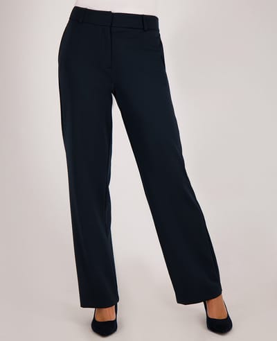 Je m'appelle Travelstof Dames Broek Straight fit Met stretch - Blauw - Maat M