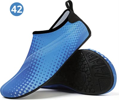Bovista Waterschoenen Voor Kinderen & Volwassenen - Aqua Shoes - Aquaschoenen - Afzwemschoenen - Zwemles Schoenen - Levendig Blauw - Maat 42