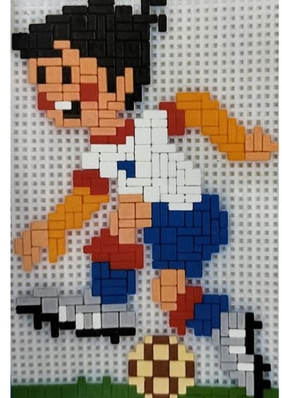Stickit Voetballer Mario, ca. 550 steentjes