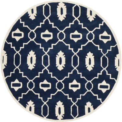 Vloerkleed Mondello rond handgemaakt | Safavieh