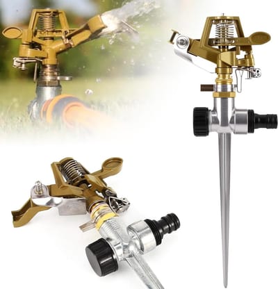 Efficiënte 360° Tuinsproeier met 18 m Bereik, 450 L/h, Ideaal voor Tuinirrigatie en Waterbesparing