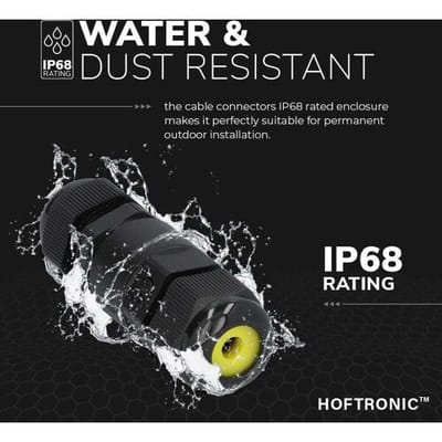 25x HOFTRONIC Kabelverbinder - IP68 - Waterdicht - Voor waterdichte kabelverbinding - aderdikte 0.5 - 2.5 mm² - Kabeldikte 8 - 12 mm