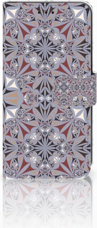 Xiaomi Mi A2 Lite Bookcase Flower Tiles