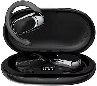 Draadloze on-ear Oortjes - met oplaadcase - Bluetooth Oortjes - Geschikt voor Apple en Android - Touch Control Open Oor waterdichte sport oortelefoon Oortjes