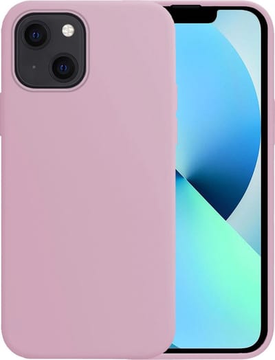 Hoesje - Geschikt voor Apple iPhone 13 Mini - Sterk & Shockproof - Siliconen Case - Hoes Cover - Telefoonhoes - Lila