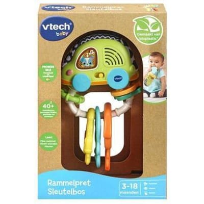 VTech Dierenvriendjes Rammelpret Sleutelbos - Educatief Speelgoed - Cijfers, Kleuren en Muziek - Van 3 tot 24 Maanden