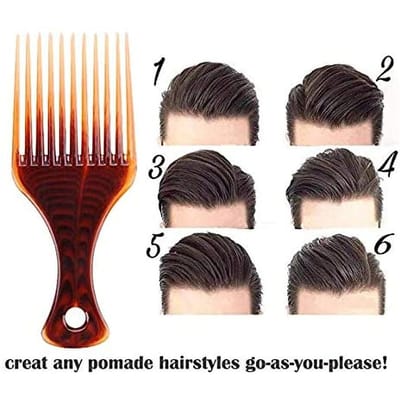 Peigne à cheveux afro en plastique avec fourche, brosse à cheveux bouclés, dents larges, antistatique, massage, coiffure beige