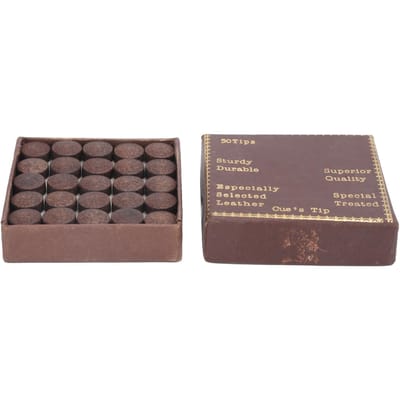 50 stuks doos 11 mm Keu Tips Kit Snooker Rode Lederen Keu Stick Tips voor Pool Acht Ball gray