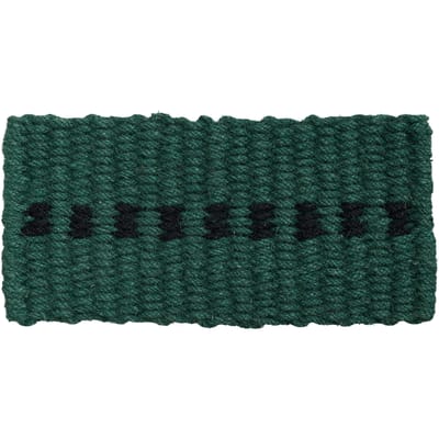 HAY Coco deurmat - dark green and black