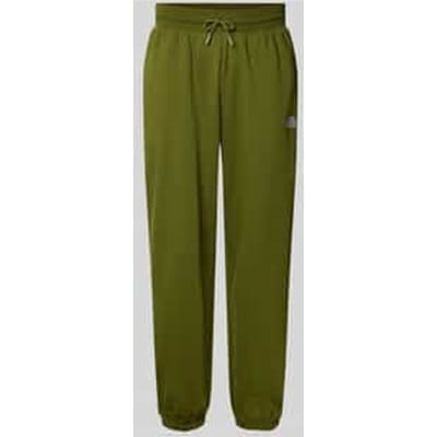 Regular fit sweatpants met labelstitching