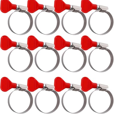 Robuuste RVS CV Slangklemmen Set van 12 - Verstelbare Klemmen voor Auto's 25mm tot 40mm, Duurzaam en Betrouwbaar