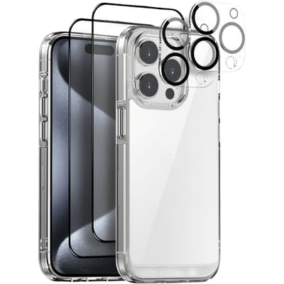 Northjo iPhone 15 Pro 5-in-1 Protection Bundel Transparant