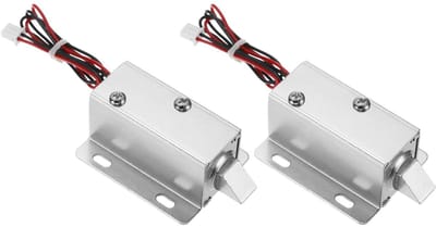 Elektromagnetisch slot - Mini deurslot lade - Kast veiligheid - Sterke vergrendelingskracht - 2 stuks - Metaal