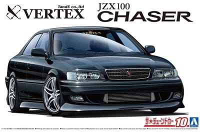 Aoshima Modelbouwpakket Auto - 05981 Vertex JZX100 Toyota Chaser Tourer V 1998 - Japanse Auto Plastic - 1:24 - Modelbouw