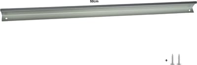 Handgreep Plat Zilver - 50 cm - Inclusief schroeven - Keukengreep Kast - Platte greep - Keukenkastjes - Meubelgreep Badkamer - Deurgreep - Handgreep - Meubelgreep - 500mm