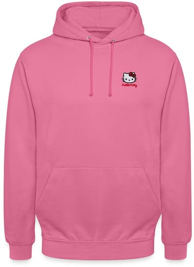 Hello Kitty Geborduurd Portret Hoodie Unisex
