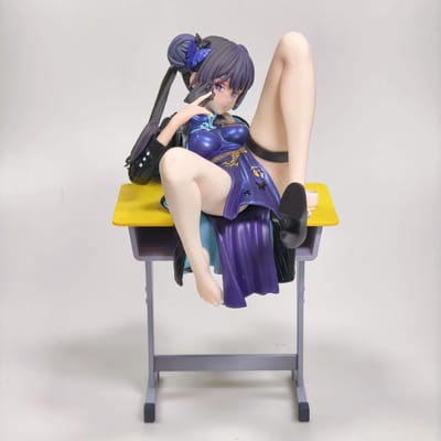 2026 Populaire Mi Yin Fei Saki Schoonheid Meisje Serie Anime Merchandise GK Handheld Trendy Speel Scène Bureau Ornament Decoratie Cadeau black