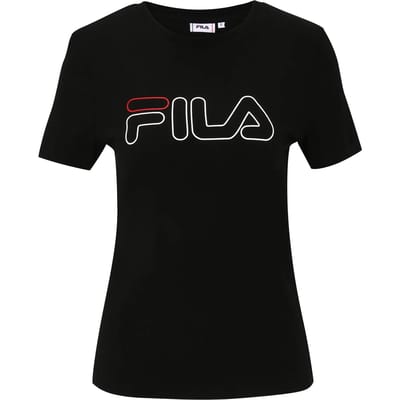 Dames-T-Shirt met Korte Mouwen Fila FAW0335 80010 Zwart - XS