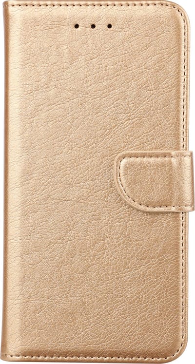 Hoesje Geschikt Voor Samsung Galaxy A03S Hoesje Goud - Hoesje Geschikt Voor Samsung Galaxy A03S book case met Pasjeshouder - portemonee hoesje