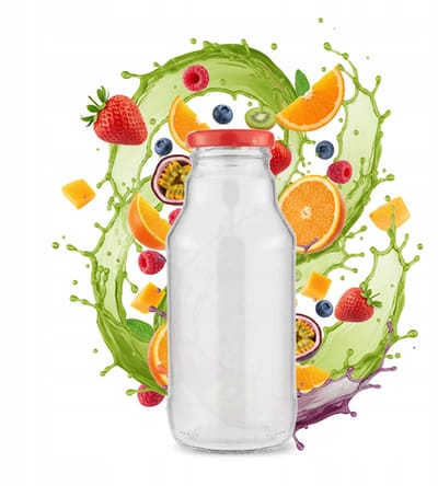 Bimberek KUBUŚ - Glazen Fles - 330ml - Inclusief Deksel