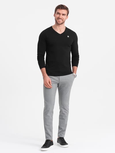 OMBRE Longsleeve - Katoen - Lange Mouw - Geen Sluiting Zwart S
