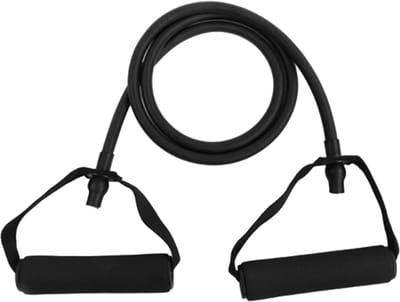 DW4Trading Resistance Tube met Handvat - 1,2 mtr - Zwart