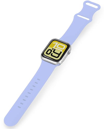 Horloge Bandje Geschikt voor Apple Watch 1, 2, 3, 4, 5, 6, 7, 8, 9, SE - 38/40/41 mm Bandje Siliconen Polsband - Siliconen Bandje Smartwatch - Baby Blauw